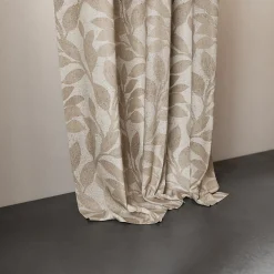 Rideau tamisant à œillets fleuri Batam H.260 x l.140cm beige GoodHome