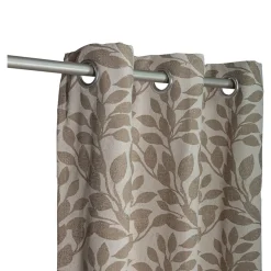 Rideau tamisant à œillets fleuri Batam H.260 x l.140cm beige GoodHome