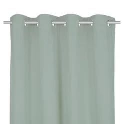 Rideau tamisant à œillets Hiva coton vert clair H.260 x l.140cm GoodHome