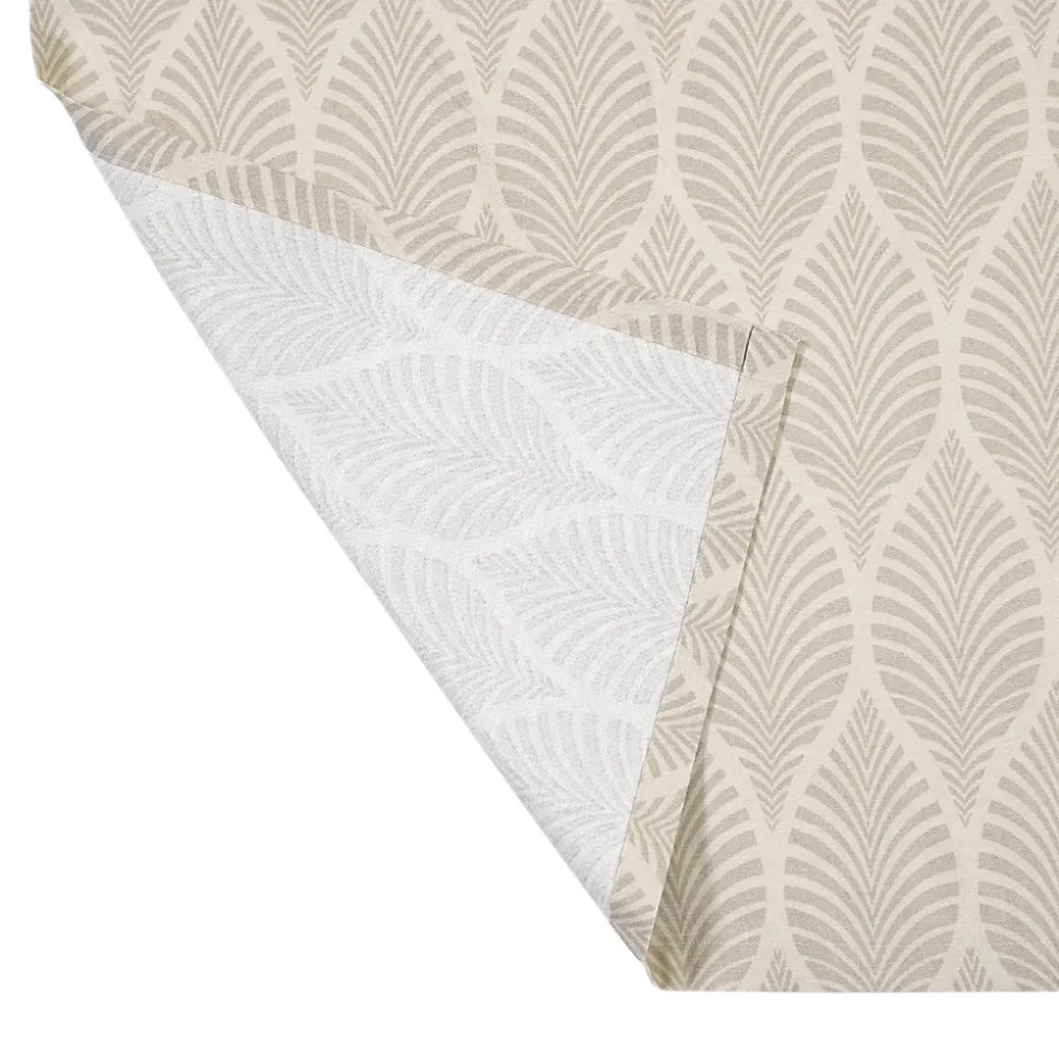 Rideau tamisant à œillets Mieor imprimé beige H.260 x l.140cm GoodHome