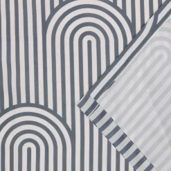 Rideau tamisant à œillets Opp imprimé géométrique gris foncé H.260 x l.140 GoodHome
