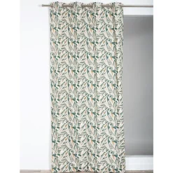 Rideau tamisant à œillets Palazzo feuillage vert H.260 x l.140cm Rocle