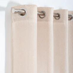 Rideau tamisant à œillets Precieux beige H.260 x l.140cm Rocle