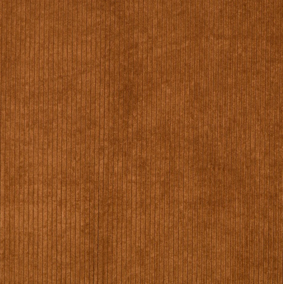 Rideau tamisant à œillets velours côtelé Akola terracotta H.260 x l.140cm GoodHome
