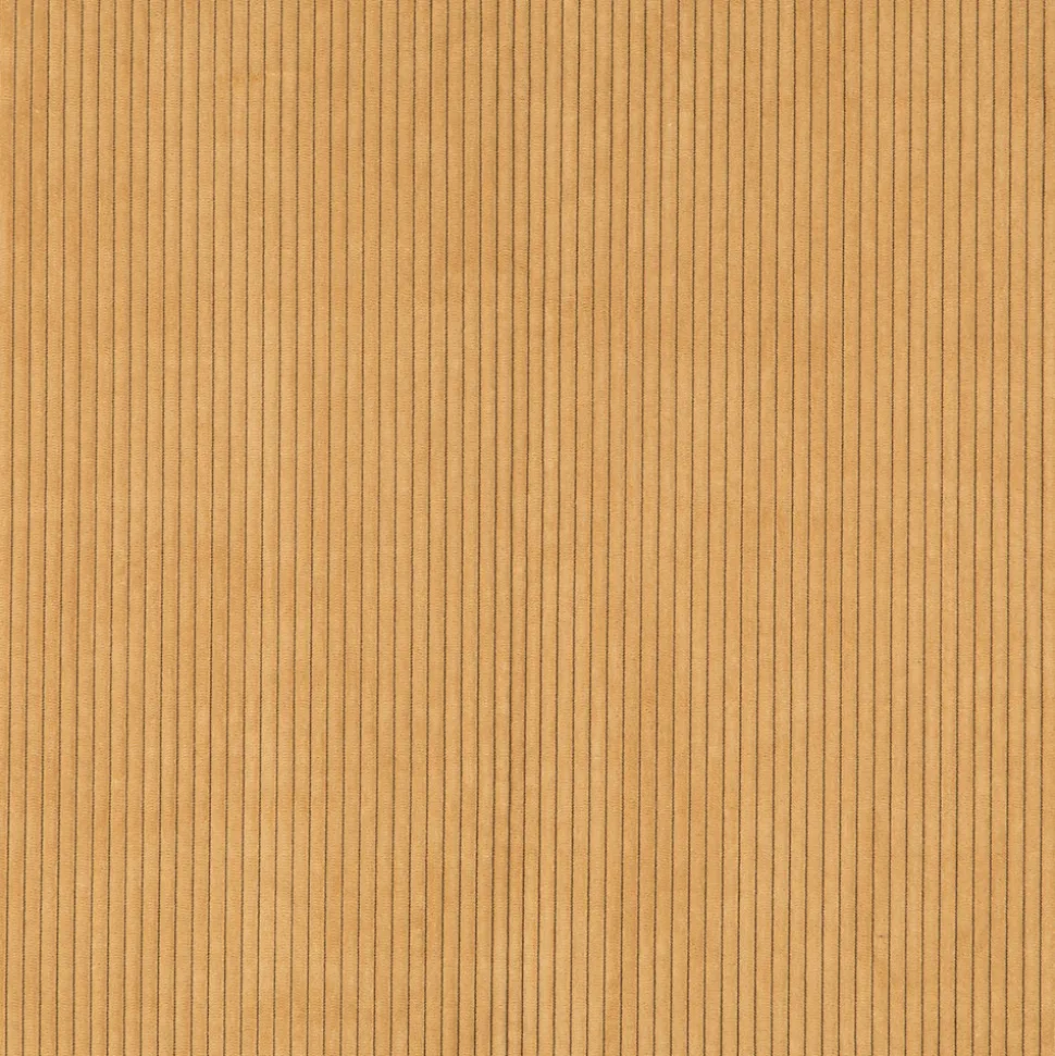 Rideau tamisant à œillets velours côtelé Akola marron camel H.260 x l.140cm GoodHome