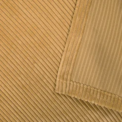 Rideau tamisant à œillets velours côtelé Akola marron camel H.260 x l.140cm GoodHome
