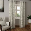 Rideau tamisant à oeillets fleuri liberty rose, vert H.260 x l.140cm Casa Mediterranea 1967 SL