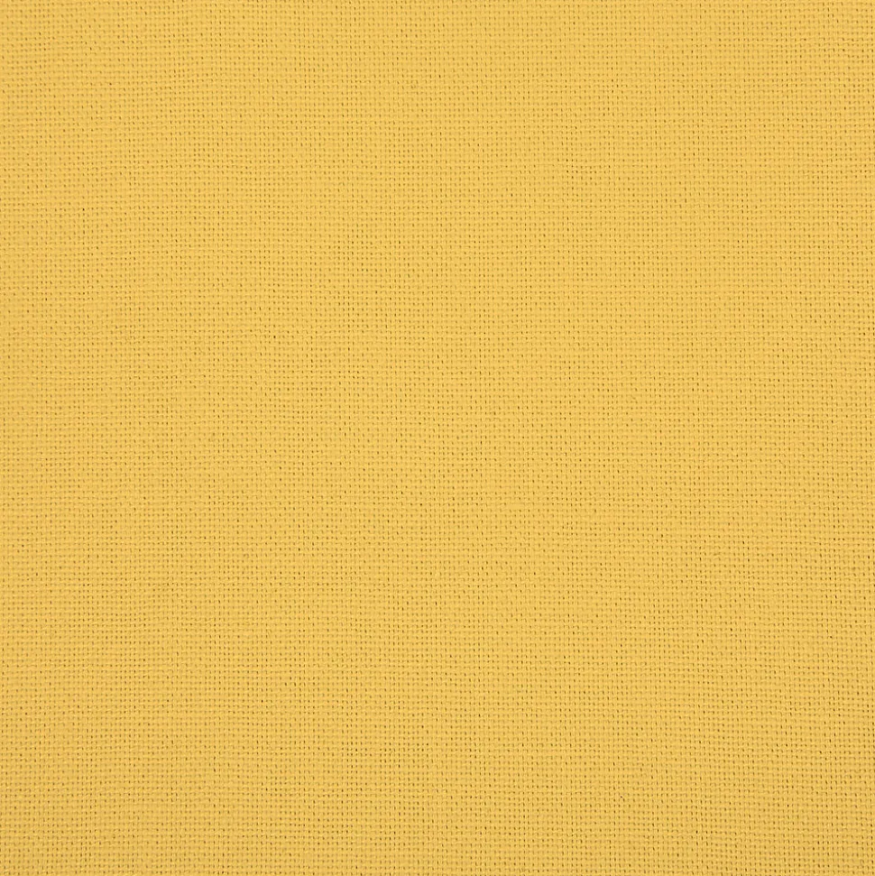 Rideau tamisant à oeillets en coton Hiva jaune ocre H.260 x l.140 GoodHome