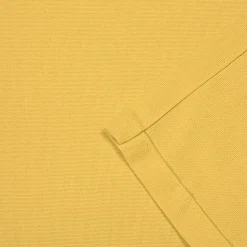 Rideau tamisant à oeillets en coton Hiva jaune ocre H.260 x l.140 GoodHome
