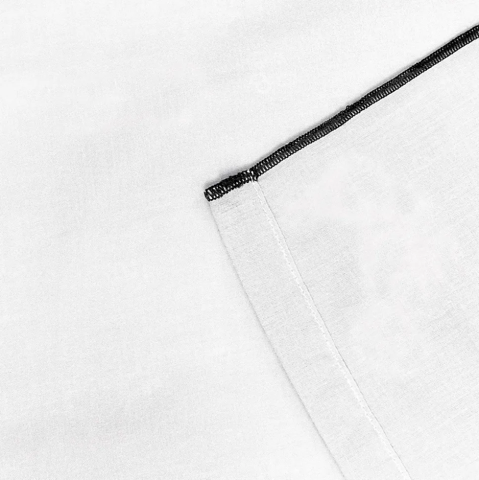 Rideau tamisant à oeillets en coton, point de bourdon Mongla blanc H.260 x l.140cm GoodHome