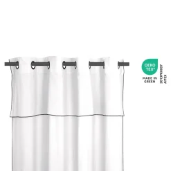 Rideau tamisant à oeillets en coton, point de bourdon Mongla blanc H.260 x l.140cm GoodHome