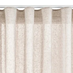 Rideau tamisant beige rideaux salon voilage elegant 200 x 300