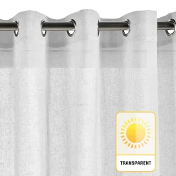 Rideau tamisant blanc rideaux salon voilage elegant 280 x 300