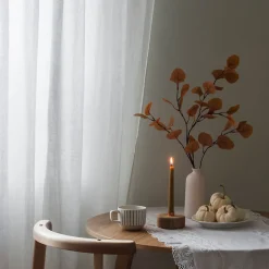 Rideau tamisant blanc rideaux salon voilage elegant 280 x 300