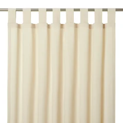 Rideau tamisant Chambray blanc crème l.140 x H.260cm