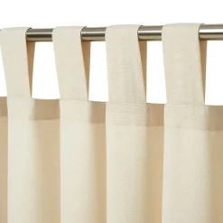 Rideau tamisant Chambray blanc crème l.140 x H.260cm