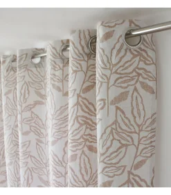 Rideau tamisant esprit lodge 140x240cm - 140x240cm - Ecru