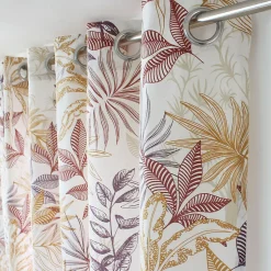 Rideau tamisant imprimé végétal multicolore (140x240 cm - Multicolore)
