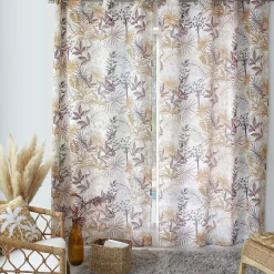 Rideau tamisant imprimé végétal multicolore (140x240 cm - Multicolore)