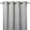 Rideau tamisant polyester Jalna gris L.260 x l.140 cm