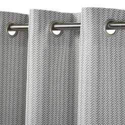 Rideau tamisant polyester Jalna gris L.260 x l.140 cm