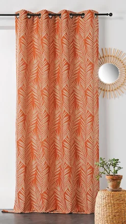Rideau Tasmanie L.240 x L.140 cm terracotta