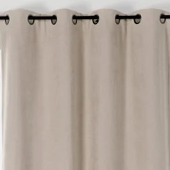 Rideau taupe Uni Phonique, Isolant, Thermique et Occultant - 140x260cm - Taupe