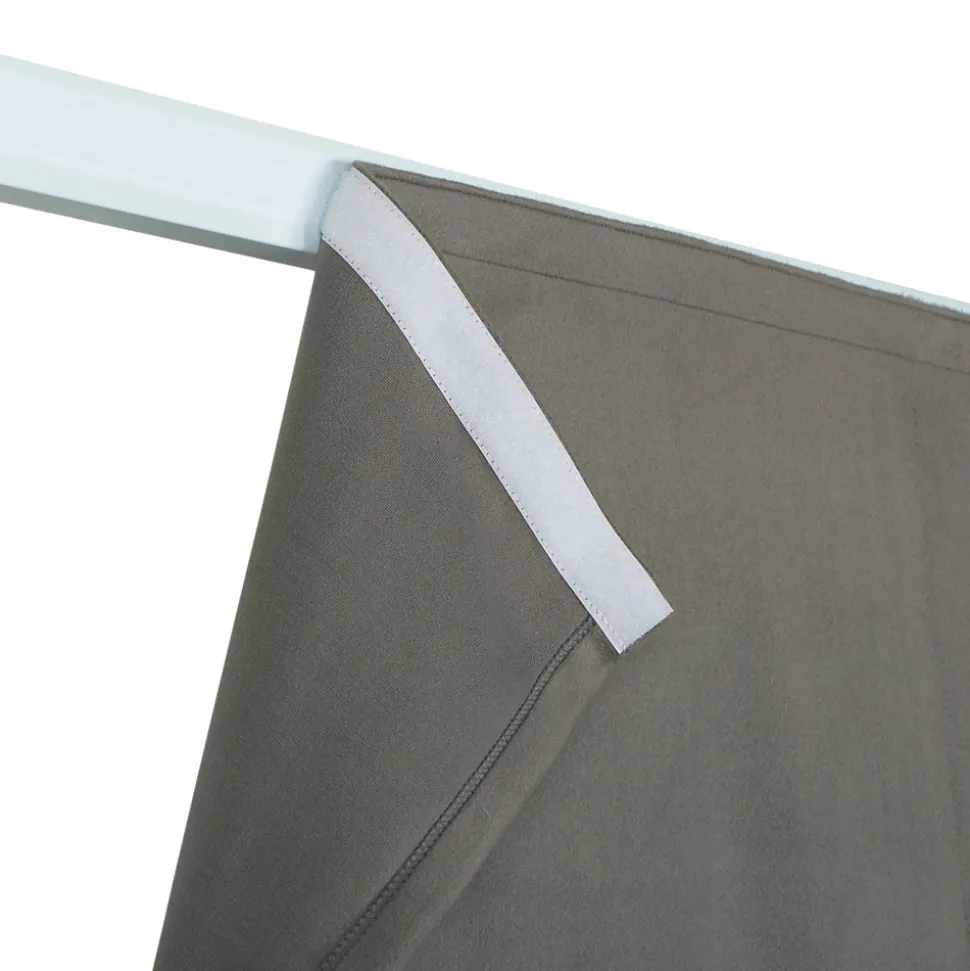 Rideau thermique à œillets doublure polaire amovible à velcro Varm gris L.245 x l.135cm GoodHome