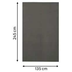 Rideau thermique à œillets doublure polaire amovible à velcro Varm gris L.245 x l.135cm GoodHome
