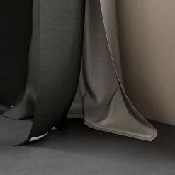 Rideau thermique à œillets doublure polaire amovible à velcro Varm gris L.245 x l.135cm GoodHome