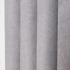 Rideau thermique à oeillets uni Luna gris L.260 x l.140cm Rocle
