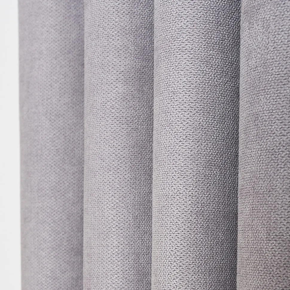 Rideau thermique à oeillets uni Luna gris L.260 x l.140cm Rocle
