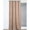 Rideau thermique à oeillets uni Luna beige L.260 x l.140cm Rocle