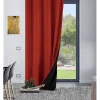 Rideau thermique aspect velours "Galena" - 140x260cm - Rouge