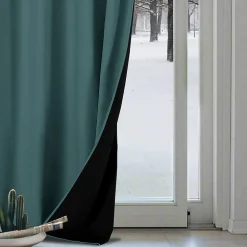 Rideau thermique aspect velours 