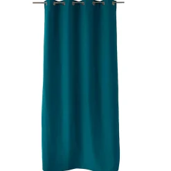 Rideau thermique doublé (135x240 cm - Bleu Canard)