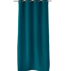 Rideau thermique doublé (135x240 cm - Bleu Canard)