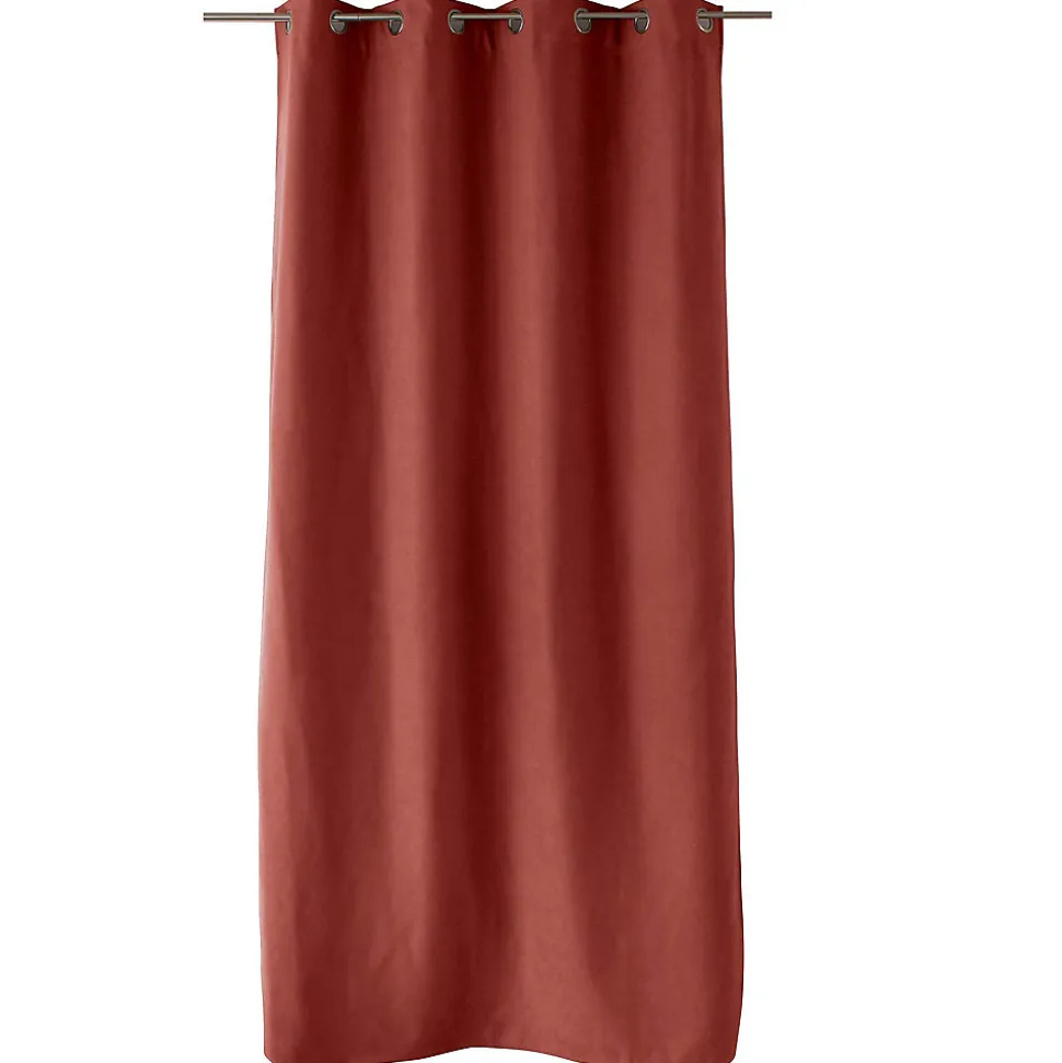Rideau thermique doublé (135x240 cm - Brique)