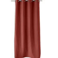 Rideau thermique doublé (135x240 cm - Brique)