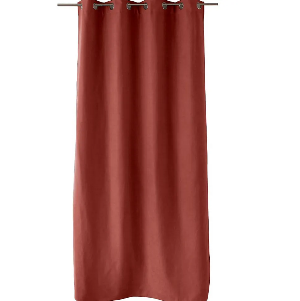 Rideau thermique doublé (135x240 cm - Brique)
