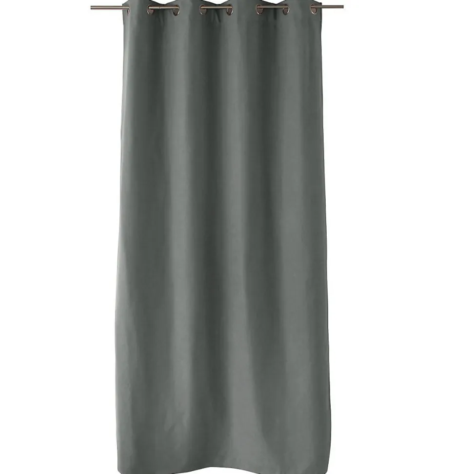 Rideau thermique doublé (135x240 cm - Gris clair)