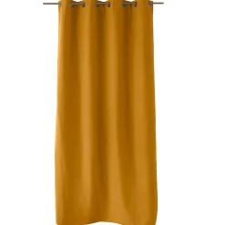 Rideau thermique doublé (135x240 cm - Jaune moutarde)