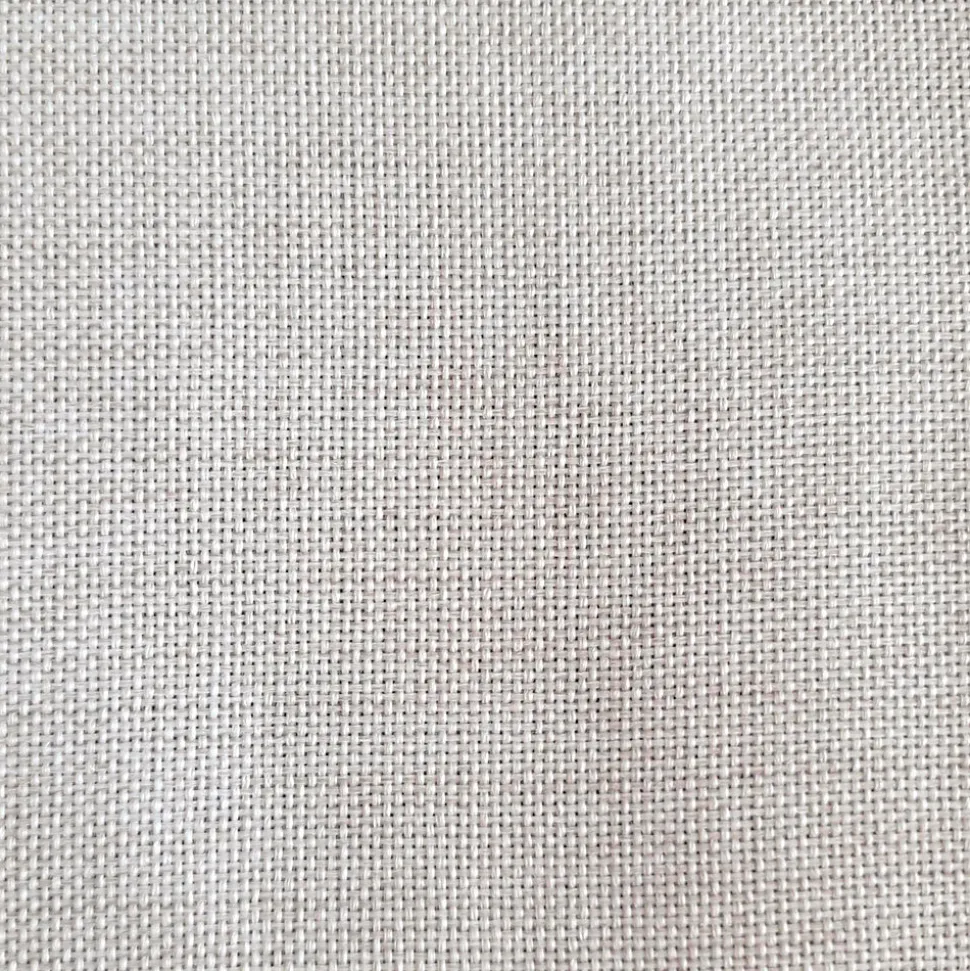 Rideau Thermique effet Lin chiné doublé polaire ton sur ton à œillets 135x240cm prêt a poser, gris