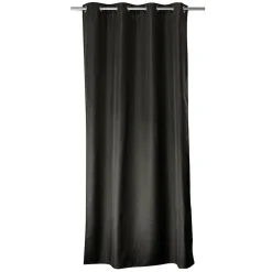 Rideau thermique en microfibre doublée (135x240 cm - Gris Foncé)