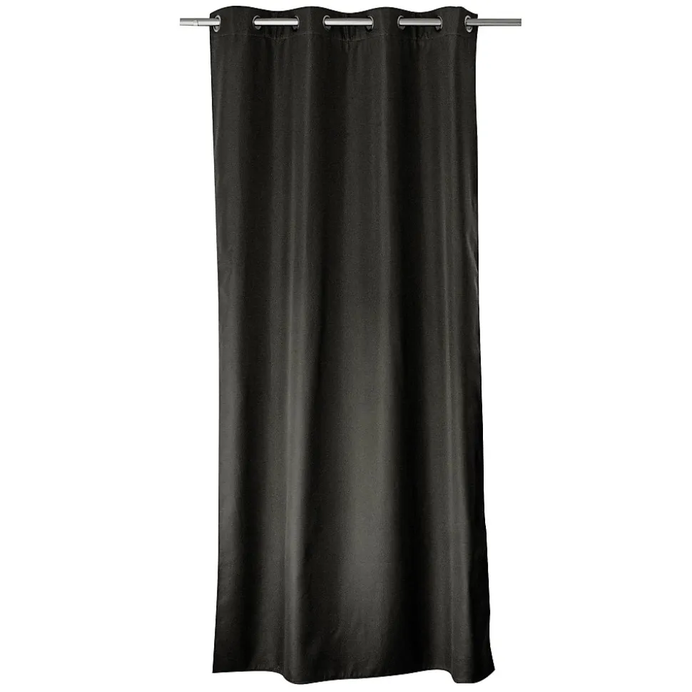 Rideau thermique en microfibre doublée (135x240 cm - Gris Foncé)
