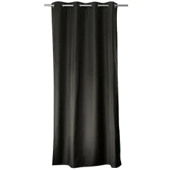 Rideau thermique en microfibre doublée (135x240 cm - Gris Foncé)