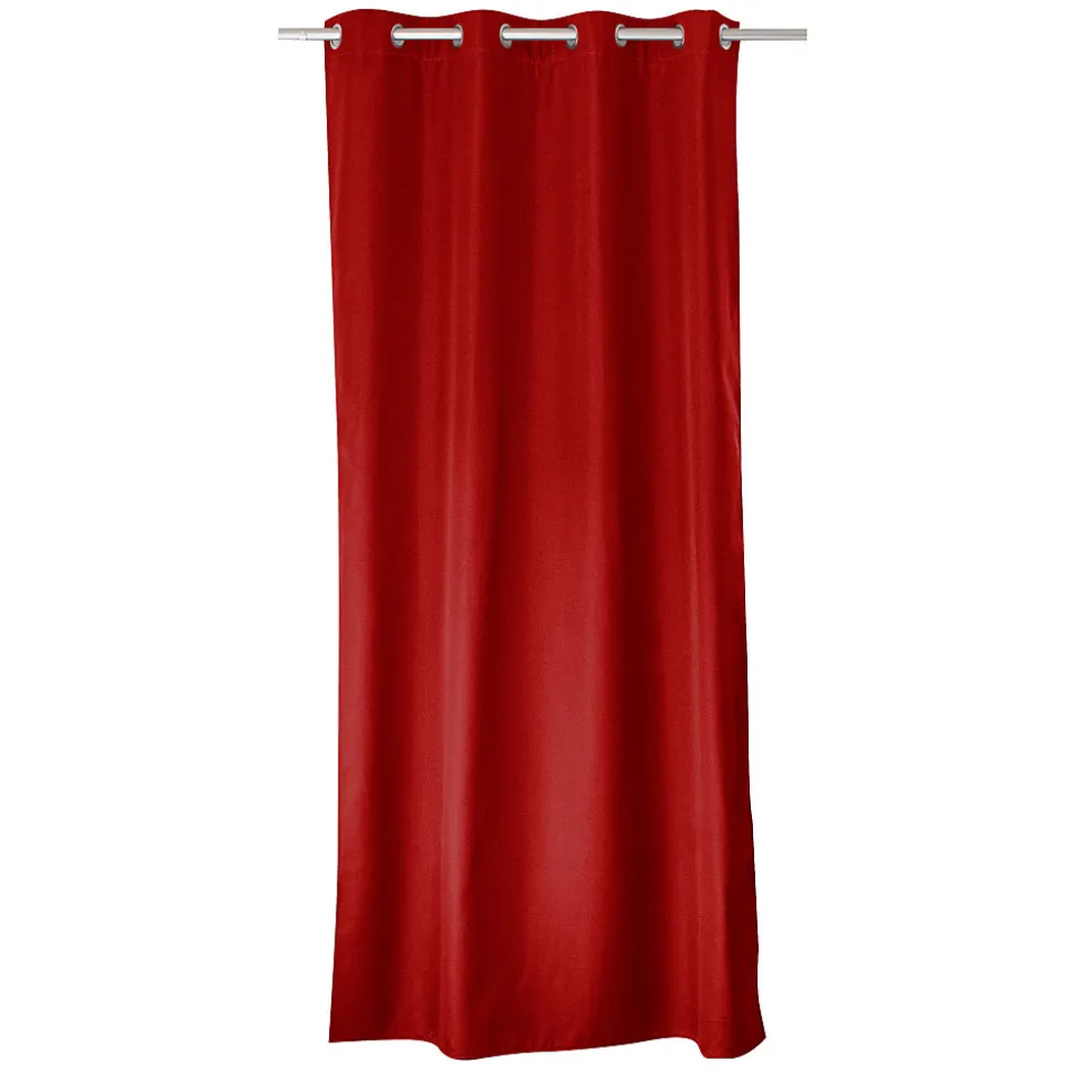 Rideau thermique en microfibre doublée (135x240 cm - Rouge)