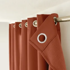 Rideau thermique en microfibre doublée (135x180 cm - Terracotta)