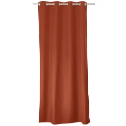 Rideau thermique en microfibre doublée (135x180 cm - Terracotta)