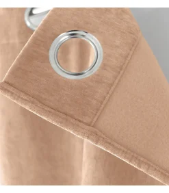 Rideau thermique en velours tramé 